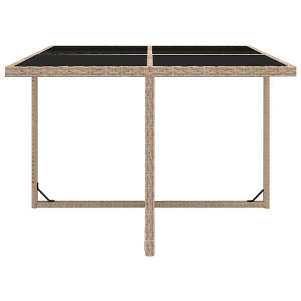 Maison Exclusive - Utomhusmatgrupp med kuddar 5 delar Rotsin Beige