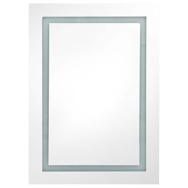 Maison Exclusive - LED-peilikaappi harmaa 50x13x70 cm Grå