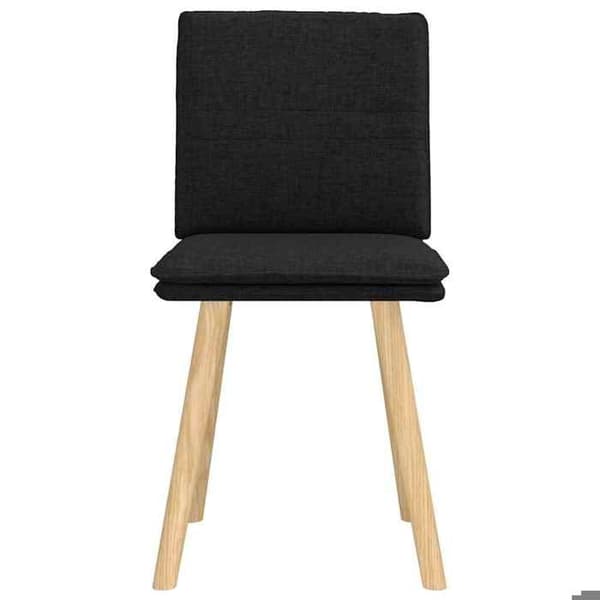 Maison Exclusive - Ruokatuolit 2 kpl musta kangas