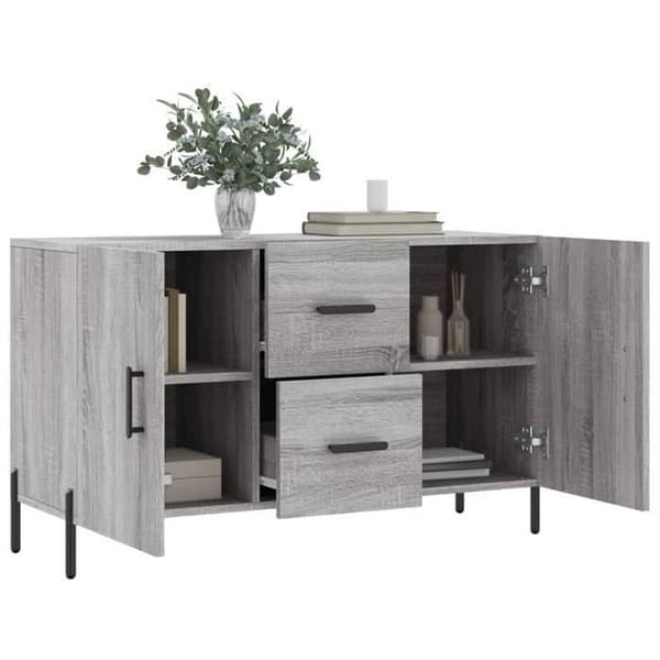 Maison Exclusive - Buffet sonoma grå 100x36x60 cm ingeniørtræ