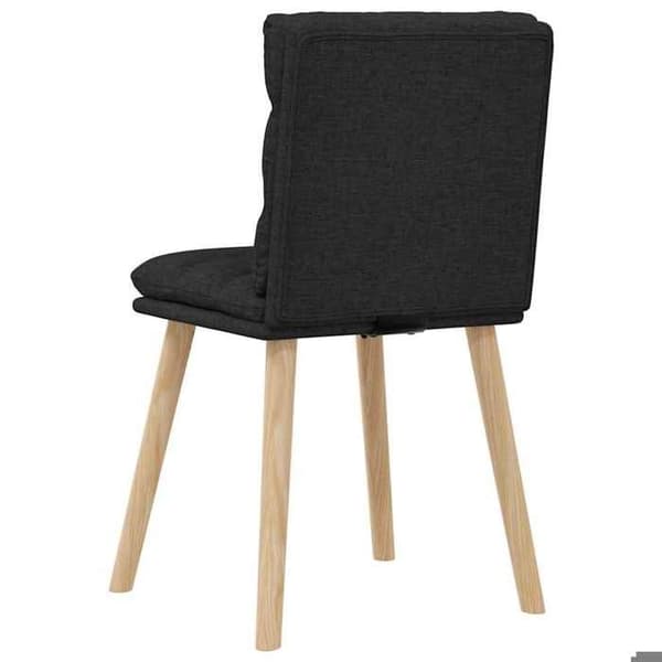 Maison Exclusive - Matstolar set om 4 svart tyg