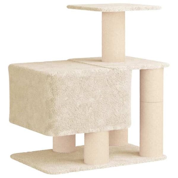 Maison Exclusive - Kattekradsetræ med sisal kløepæle Creme 96 cm