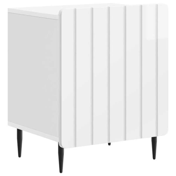 Maison Exclusive - Natbord 2 dele Hvid glans 43 x 34,5 x 52 cm