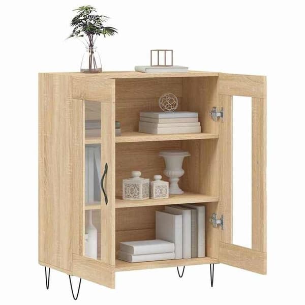 Maison Exclusive - Buffé ek sonoma 69,5x34x90 cm ingenjörsträ