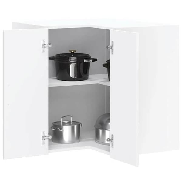 Maison Exclusive - Kalmar vit blank hörnskåp för kök