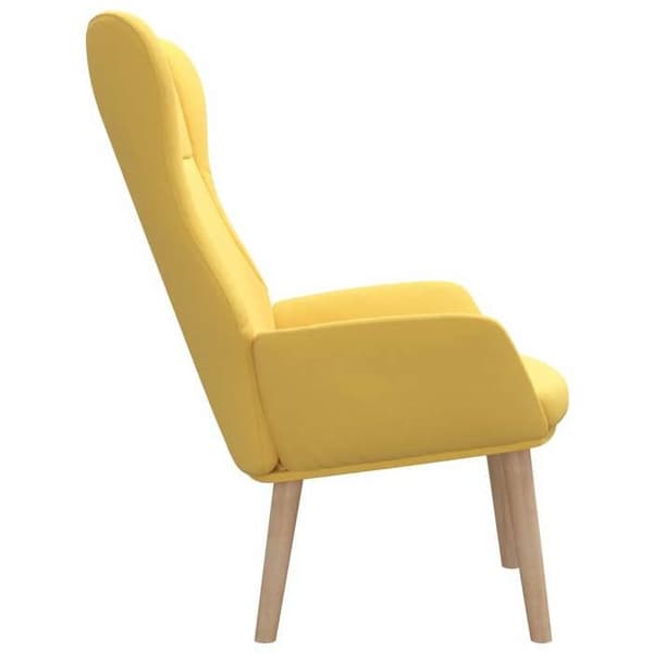 Maison Exclusive - Avkopplingsstol Gul senap Tyg