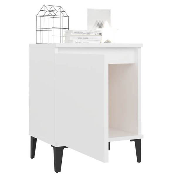 Natteskab - Eksklusivt Hus - Sæt af 2 - Mat hvid - Industriel stil Matt vit