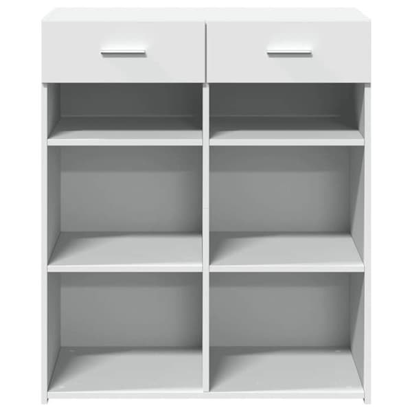 Maison Exclusive - Buffé vit 80x42,5x93 cm ingenjörsträ