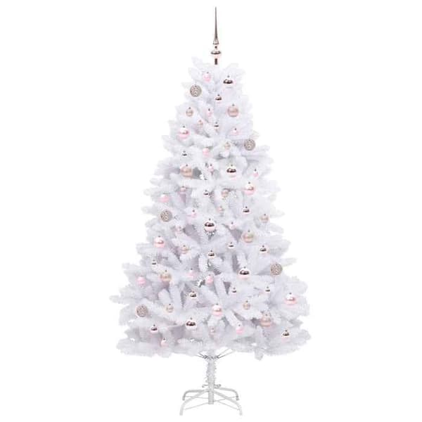 Tekokuusi - EXCLUSIVE KOTI - Liikkuvilla oksilla - Valkoinen - 180 cm - LED 8 tilaa USB Vit