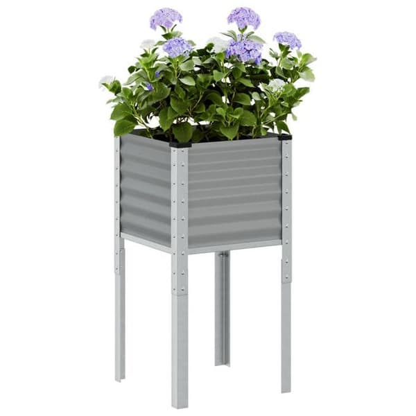 Maison Exclusive - Grå plantekasse 45x45x88 cm stål