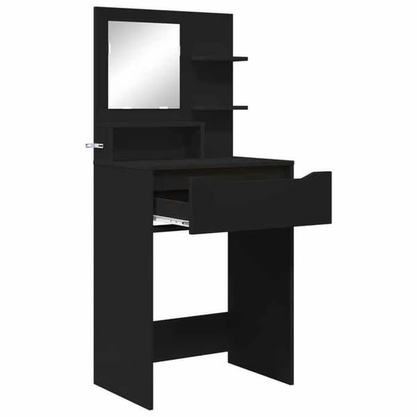 Maison Exclusive - Makeupborde til værelset Sort 60 x 39,5 x 135 cm Svart