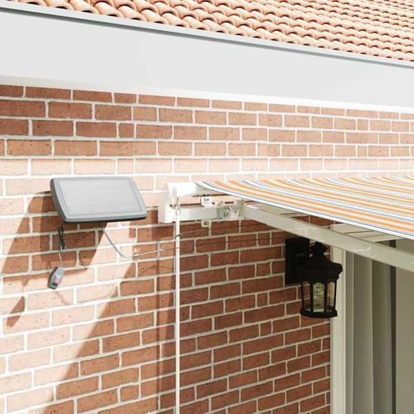 Maison Exclusive - Fällbart Markis Multicolor 450 × 350 cm Tyg och Aluminium