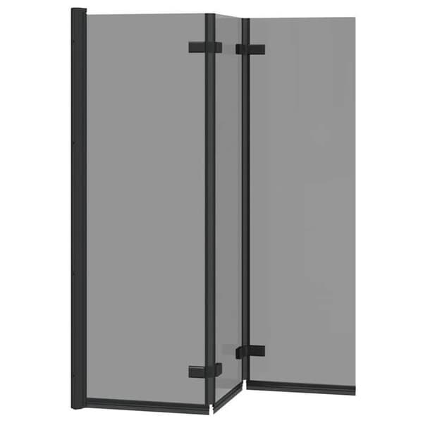 Duschkabine - EXKLUSIV HEM - Modern Modell - Fällbar - Svart - 130 x 138 cm Svart