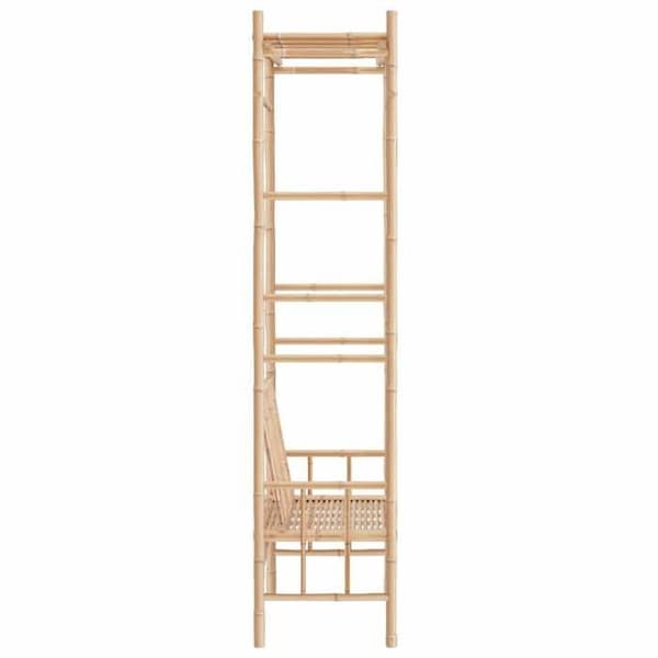 Maison Exclusive - Puutarhapenkki pergolalla 116 cm Bambua