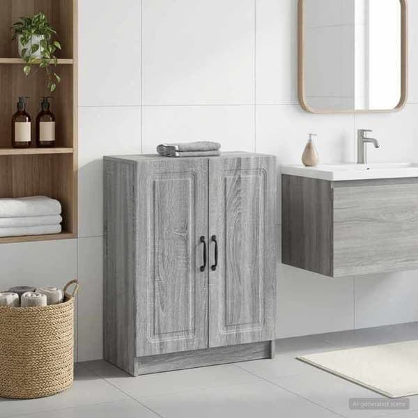 Maison Exclusive - Badeværelsesopbevaringsmøbel UTRECHT Sonoma grå