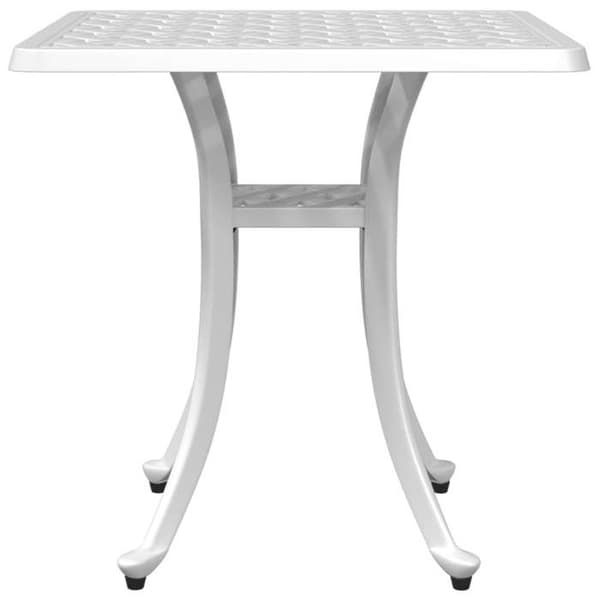 Maison Exclusive - Valkoinen puutarhapöytä 53x53x53 cm valukaluste Vit