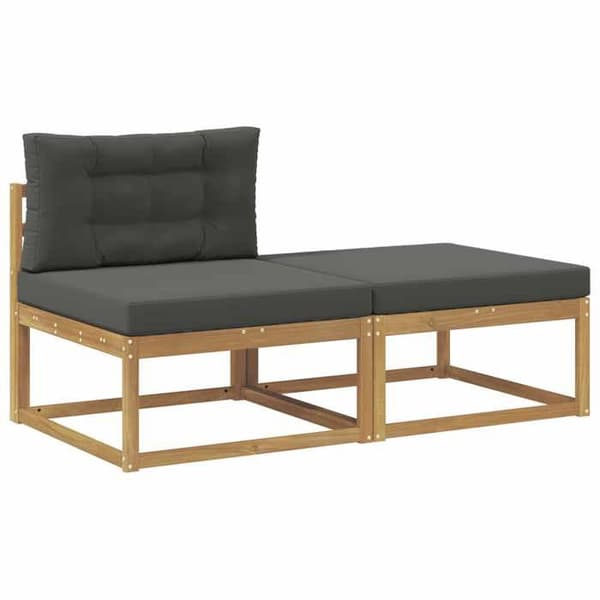 Maison Exclusive - 2 Styk Pouf til Udendørs Brug i Polyester Hvid