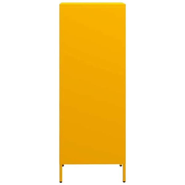 Maison Exclusive - Buffé hög gul senap 35x39x103,5 cm stål
