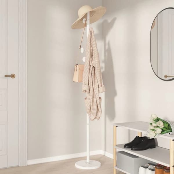 Maison Exclusive - Klädhängare vit 176 cm pulverlackerad järn Vit
