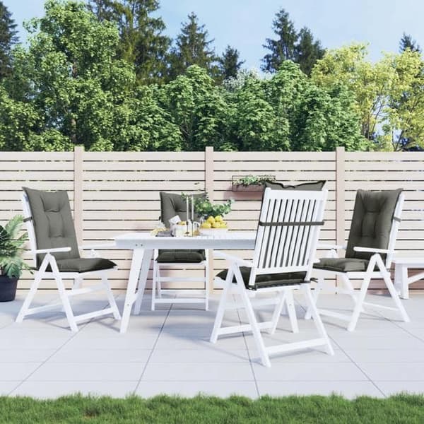 Maison Exclusive - Kuddar för stolar med hög rygg, 4-pack, mörkgrå blandning