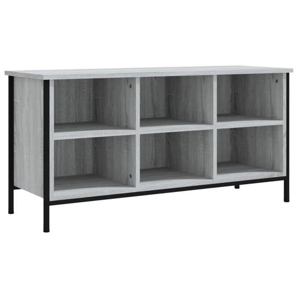 Skoarmoire - EKSKLUSIV HUS - Sonoma grå - 6 rum - Ingeniørtræ - Stålramme sonoma grå