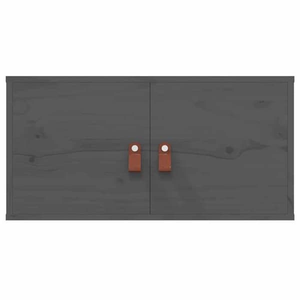 Maison Exclusive - 2 kpl seinäkaappeja Harmaa 60x30x30 cm Massiivipine