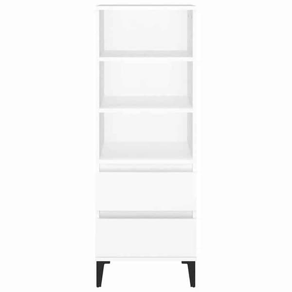 Maison Exclusive - Buffé hög Vit 40x36x110 cm Ingenjörsträ