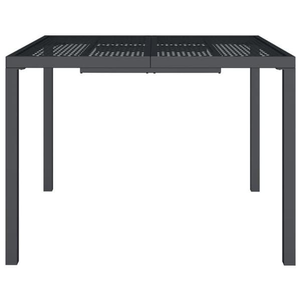 Maison Exclusive - Trädgårdsbord antracit 100x100x72 cm stål