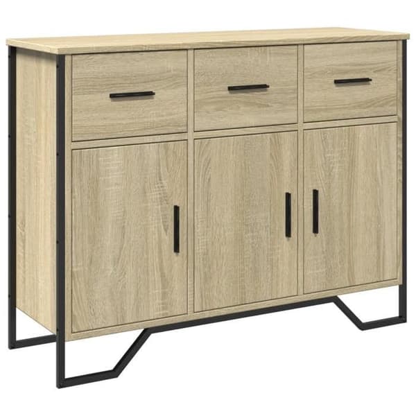 Maison Exclusive - Buffé ek sonoma 97x32,5x74,5 cm ingenjörsträ