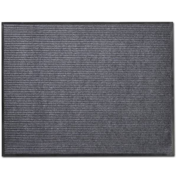 Maison Exclusive - Ovimatot, 4 kpl, PVC, Harmaa, 90x60 cm Grå