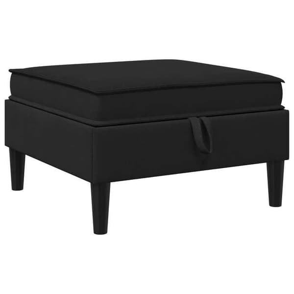 Maison Exclusive - Puff med Opbevaring Sort Velour