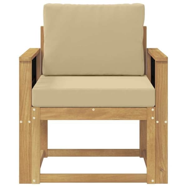 Maison Exclusive - Utomhussoffa Polyester Vit och Beige