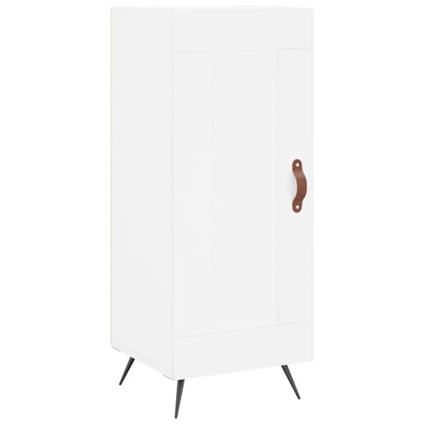 Maison Exclusive - Buffé hög Vit 34,5x34x180 cm Ingenjörsträ