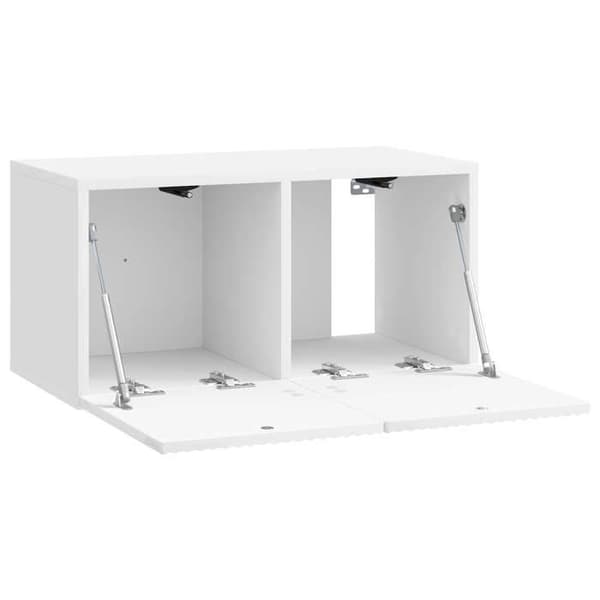 Maison Exclusive - Väggmonterad TV-möbel 59,5 x 31 x 30 cm Vit blank