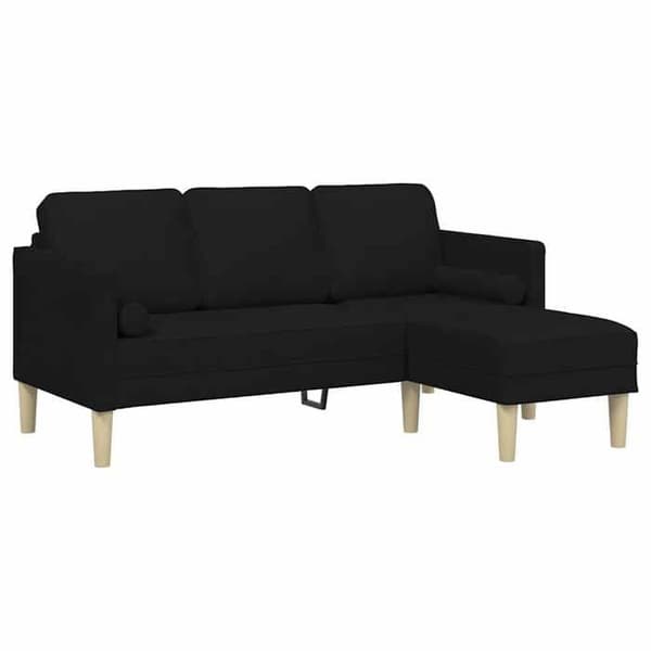 Maison Exclusive - Musta Sohvaryhmä 173 x 131 x 67 cm Polyesteri Svart
