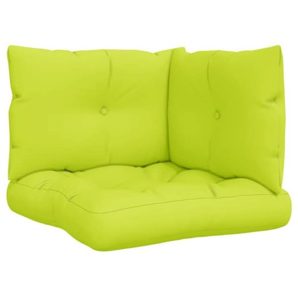 Maison Exclusive - Palettkuddar set om 3 ljusgrön tyg
