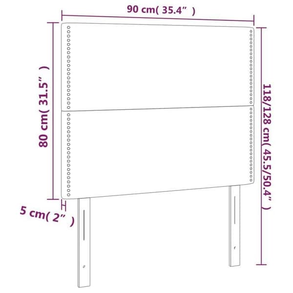 Maison Exclusive - LED-päätymustalla 90x5x118/128 cm sametti Svart