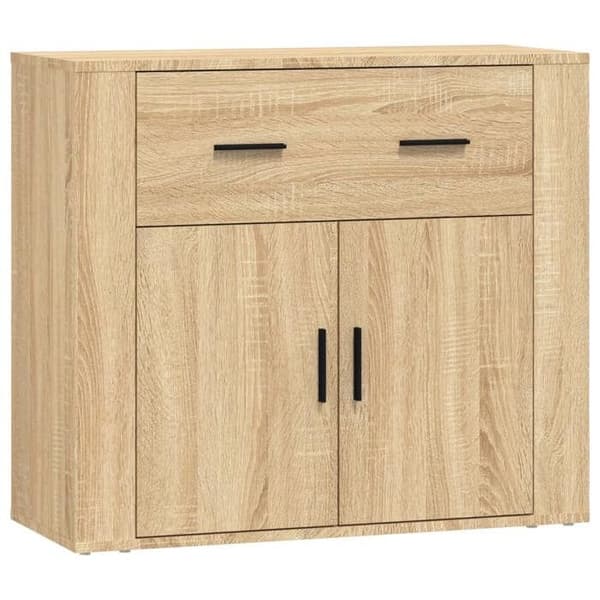 Buffet - EKSKLUSIVT HUS - Buffeter 3 stk - Sonoma eg - Ingeniørtræ - Stort opbevaring Sonoma ek