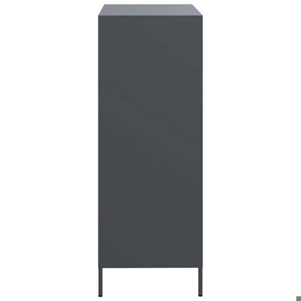 Maison Exclusive - Buffé hög antracit 68x39x101,5 cm stål antracit