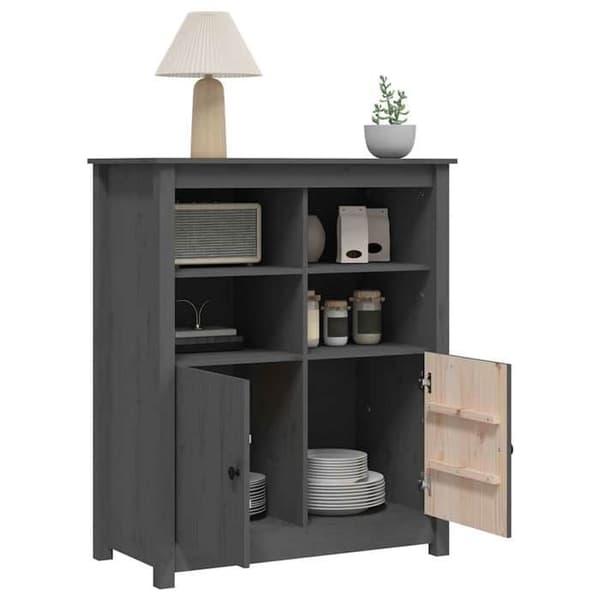 Maison Exclusive - Buffé Grå 83x41,5x100 cm Massivt furu