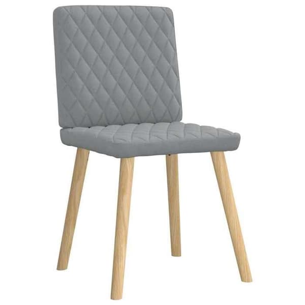 Maison Exclusive - Matstolar set om 6 ljusgrå tyg