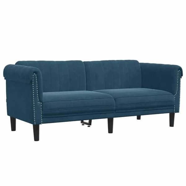 Maison Exclusive - 2-delars soffa i blått sammet