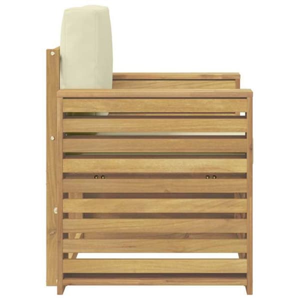 Maison Exclusive - Utomhussoffgrupp i vit polyester