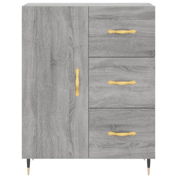 Maison Exclusive - Buffé Sonoma Grå 69,5x34x90 cm Ingenjörsträ