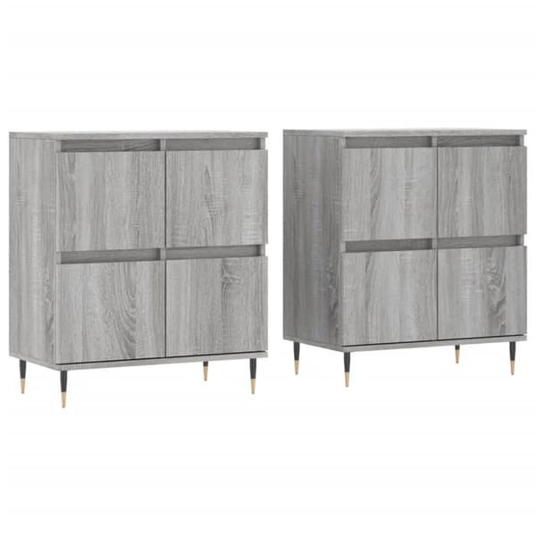 Maison Exclusive - Buffets 2 kpl sonoma harmaa insinööripuuta sonoma grå