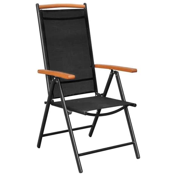 Maison Exclusive - Trädgårdsset 7 delar Aluminium Svart