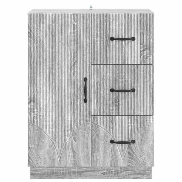 Maison Exclusive - Buffé Sonoma grå 66 x 34,5 x 87 cm Ingenjörsträ