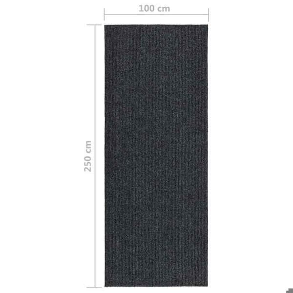Maison Exclusive - Matto 100x250 cm Antrasiitti