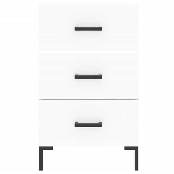 Maison Exclusive - Sängbord vit 40x40x66 cm ingenjörsträ Vit
