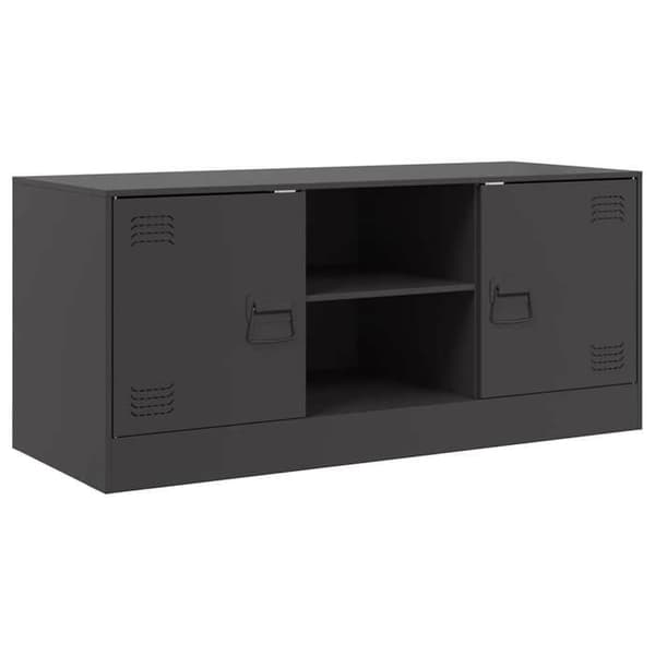 Maison Exclusive - Sort TV-møbel 99x39x44 cm stål